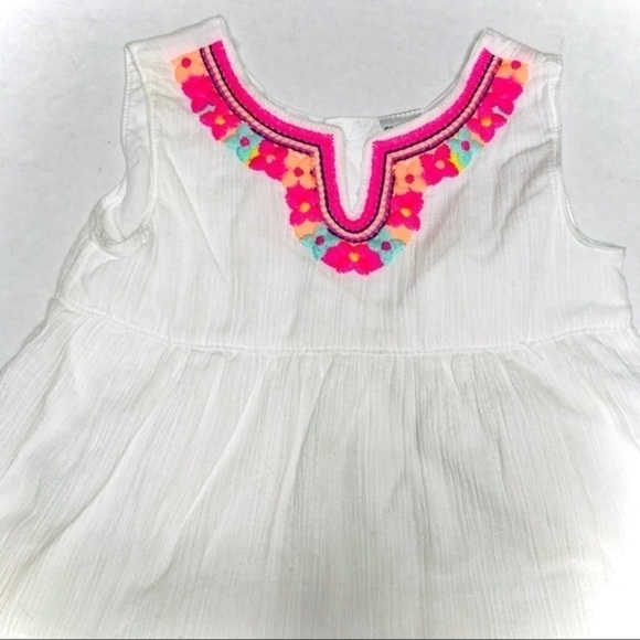 𝅺carter’s Boho Embroidered Ruffle Tiered Dress - Picture 3 of 7